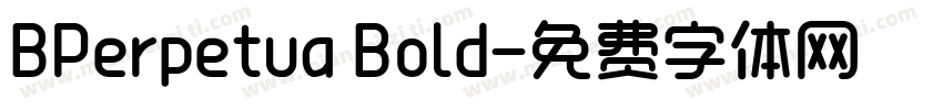 BPerpetua Bold字体转换